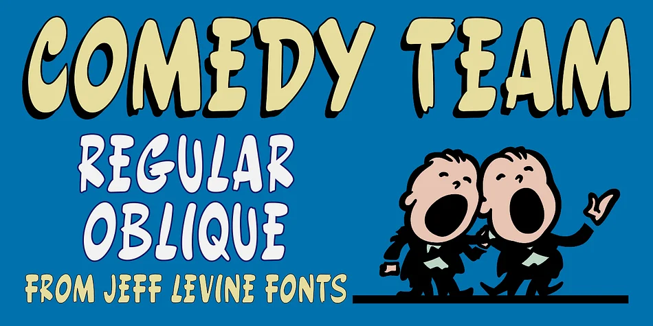 COMEDY TEAM JNL by Jeff Levine Fonts — Display Font