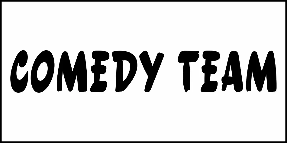 COMEDY TEAM JNL by Jeff Levine Fonts — Display Font — thumbnail 2