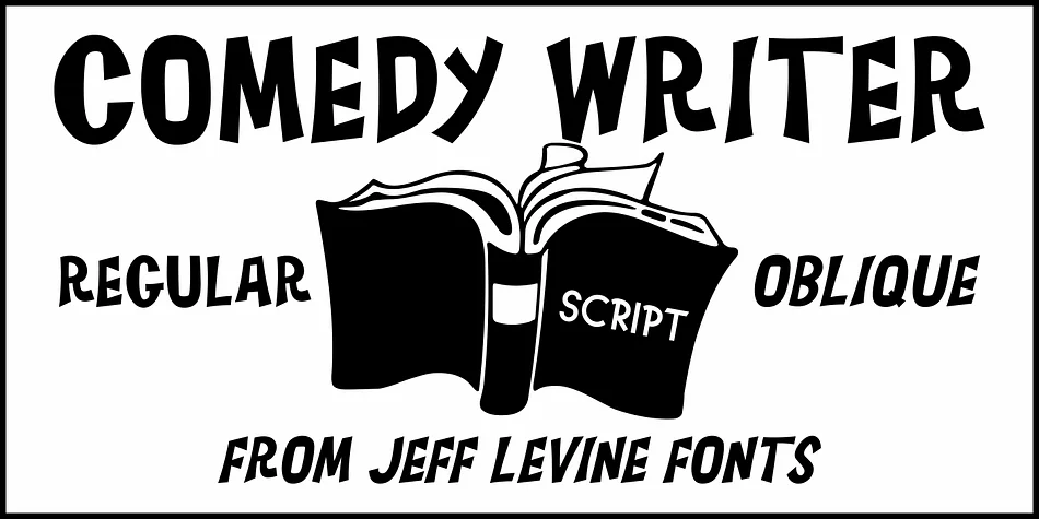 COMEDY WRITER JNL by Jeff Levine Fonts — Display Font