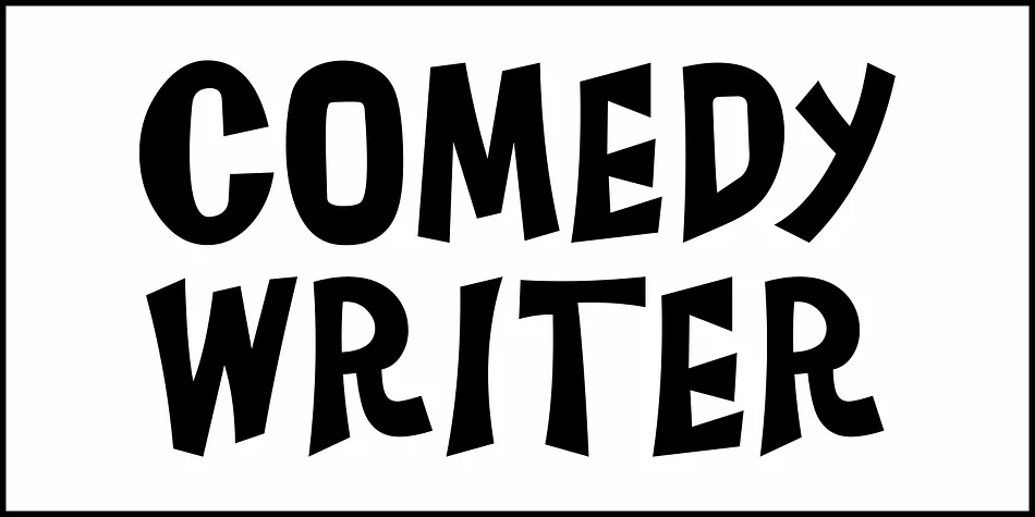 COMEDY WRITER JNL by Jeff Levine Fonts — Display Font — thumbnail 2