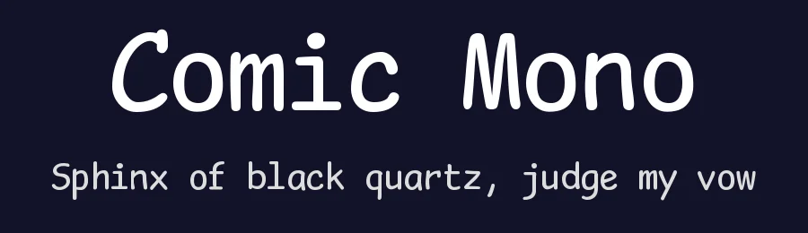 Comic Mono — Sans Serif Font — thumbnail 2