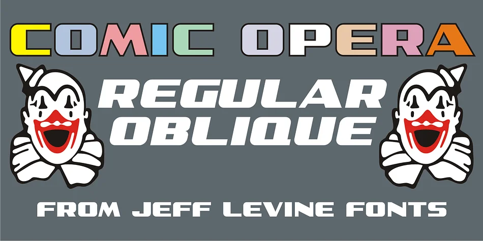 COMIC OPERA JNL by Jeff Levine Fonts — Display Font