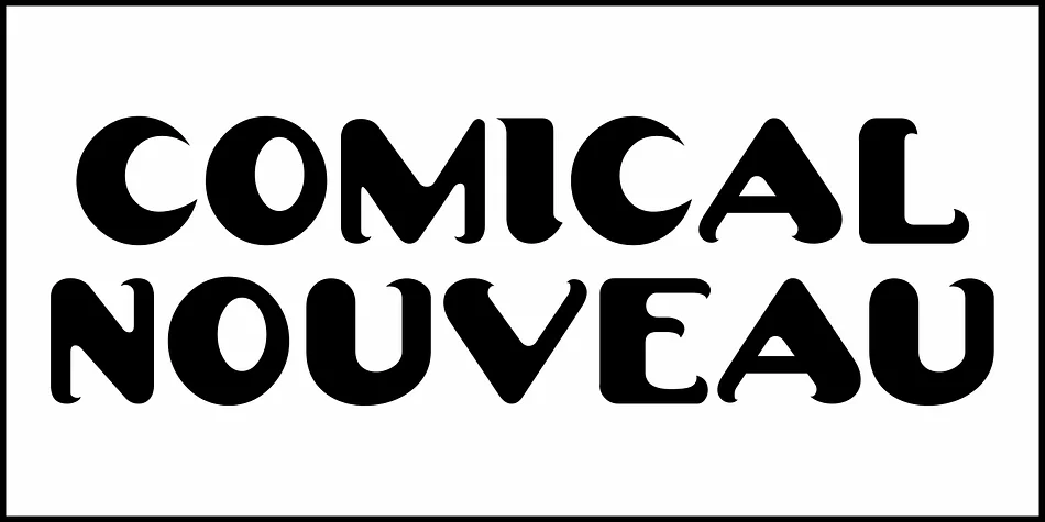 Comical Nouveau by Jeff Levine Fonts — Decorative Font — thumbnail 2