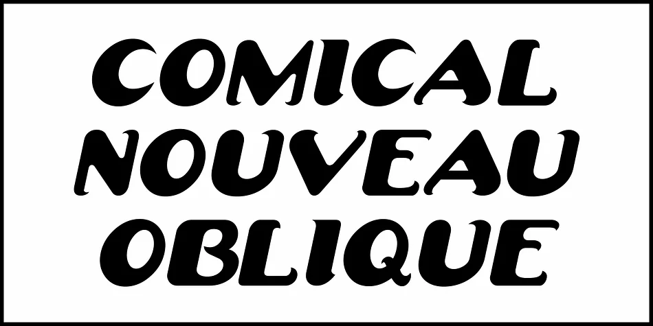 Comical Nouveau by Jeff Levine Fonts — Decorative Font — thumbnail 4