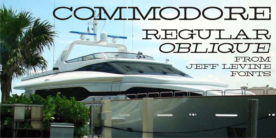 COMMODORE JNL by Jeff Levine Fonts — Decorative Font