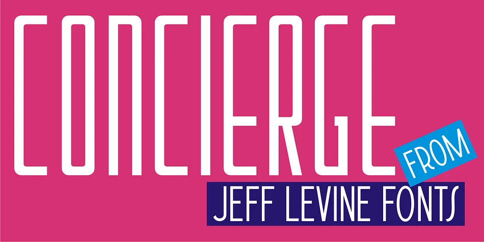 CONCIERGE JNL by Jeff Levine Fonts — Decorative Font