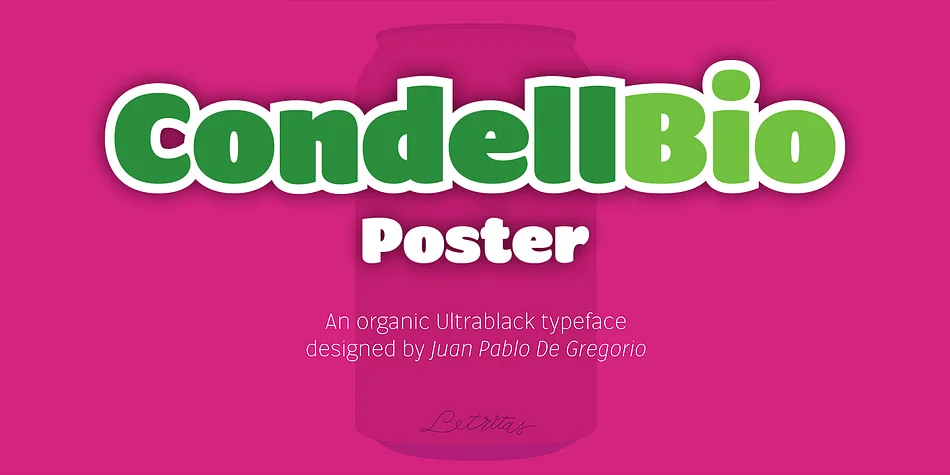 Condell Bio Poster by Letritas β Display Font