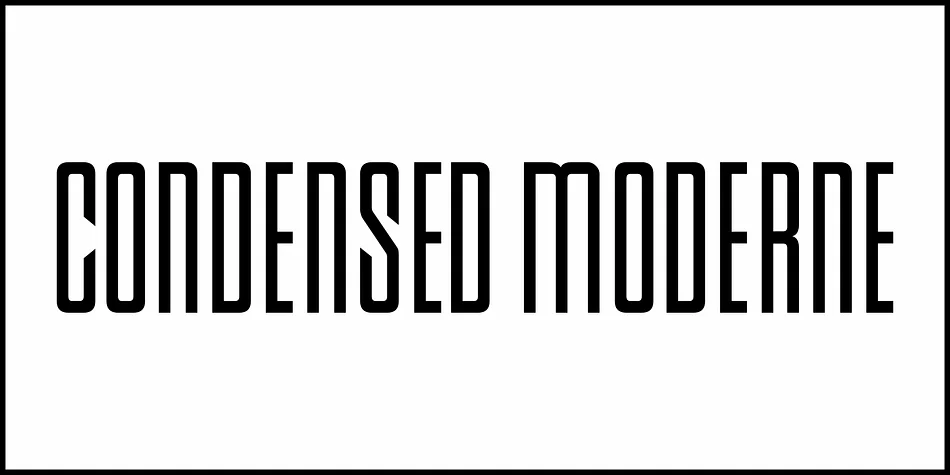 CONDENSED MODERNE JNL by Jeff Levine Fonts — Display Font — thumbnail 2