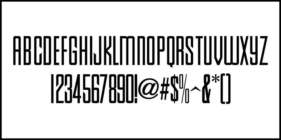 CONDENSED MODERNE JNL by Jeff Levine Fonts — Display Font — thumbnail 3