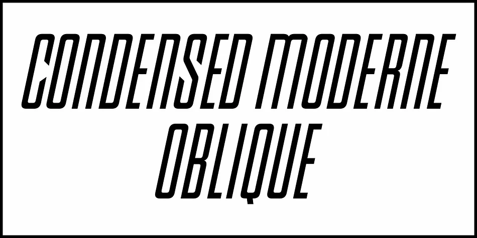 CONDENSED MODERNE JNL by Jeff Levine Fonts — Display Font — thumbnail 4