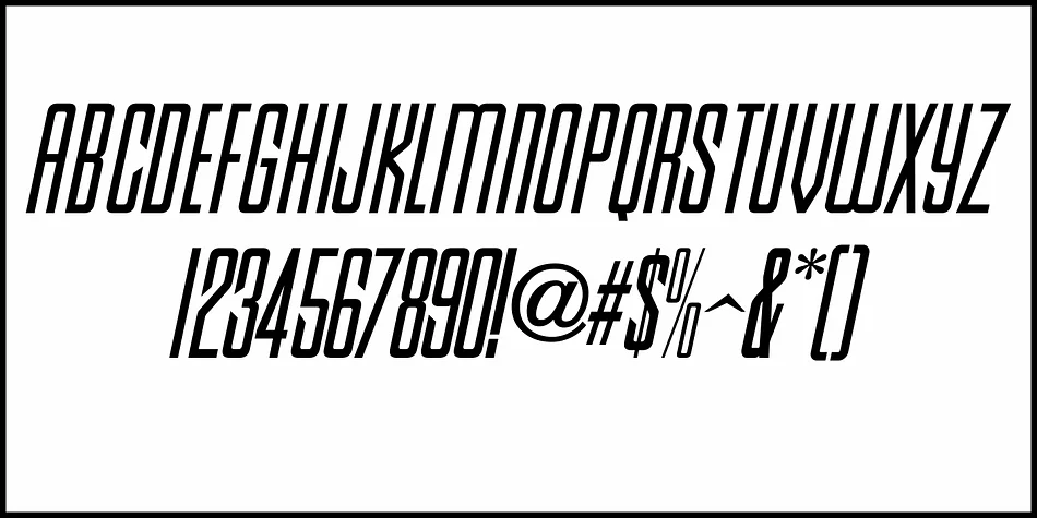CONDENSED MODERNE JNL by Jeff Levine Fonts — Display Font — thumbnail 5