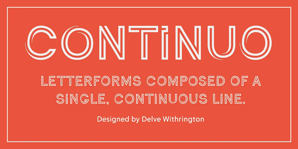 Continuo by Delve Fonts — Display Font
