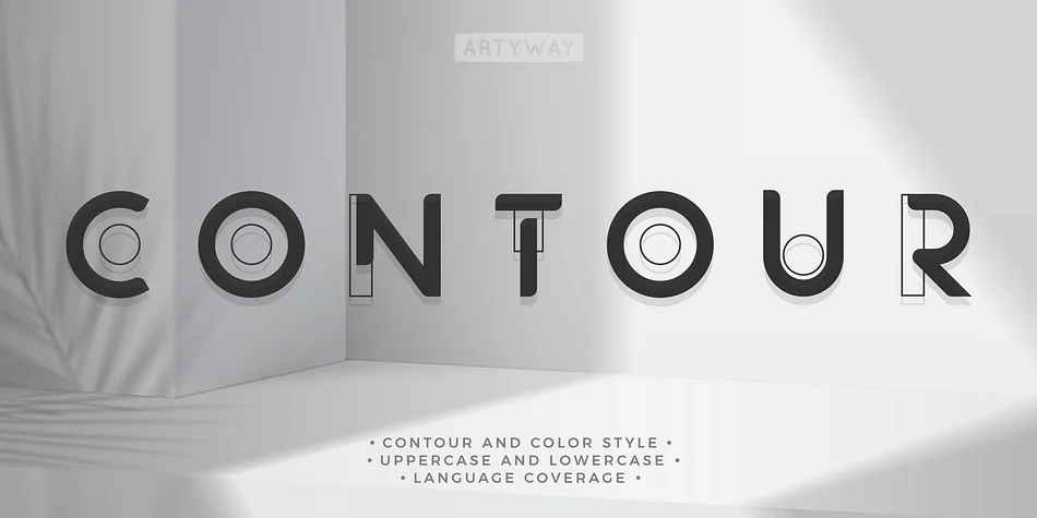 Contour by Artyway — Display Font