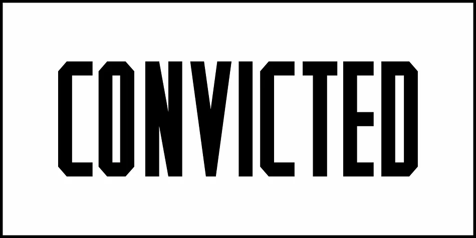 CONVICTED JNL by Jeff Levine Fonts — Display Font — thumbnail 2