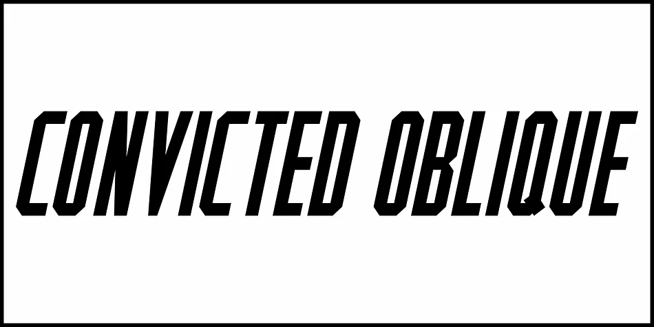CONVICTED JNL by Jeff Levine Fonts — Display Font — thumbnail 4