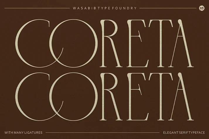 Coreta by Wasabib Type Foundry β Decorative Font