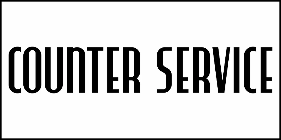 COUNTER SERVICE JNL by Jeff Levine Fonts — Decorative Font — thumbnail 2