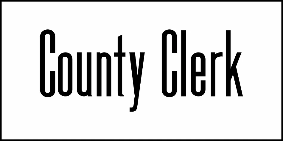 County Clerk JNL by Jeff Levine Fonts — Display Font — thumbnail 2