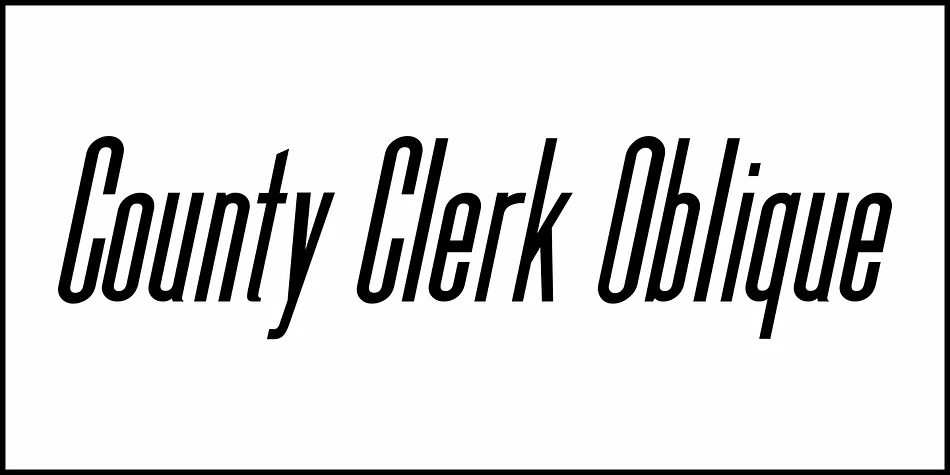 County Clerk JNL by Jeff Levine Fonts — Display Font — thumbnail 4