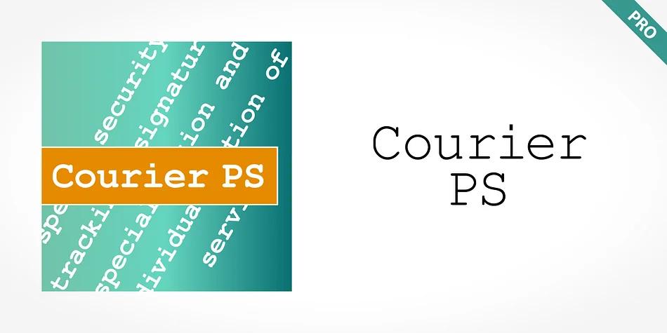 Courier PS Pro by SoftMaker — Decorative Font