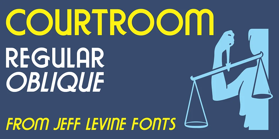 COURTROOM JNL by Jeff Levine Fonts — Decorative Font