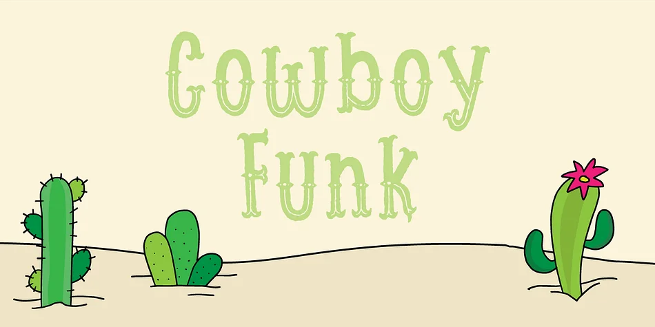 Cowboy Funk by Pizzadude.dk — Decorative Font