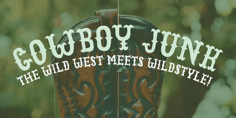 COWBOY JUNK by Pizzadude.dk — Decorative Font
