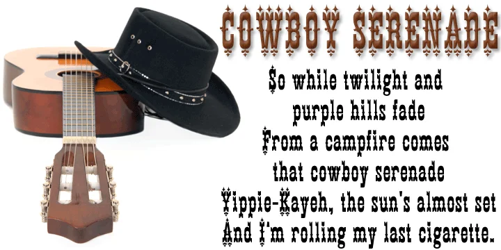 Cowboy Serenade by FontMesa — Decorative Font