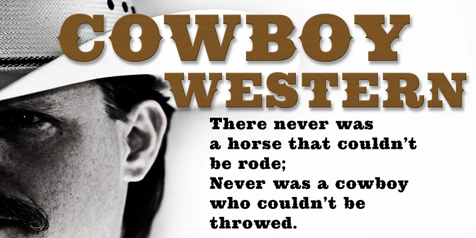 Cowboy Western by FontMesa — Decorative Font