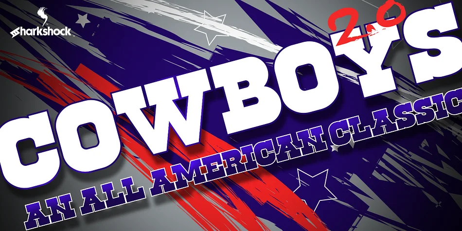 COWBOYS 2.0 by Sharkshock — Decorative Font