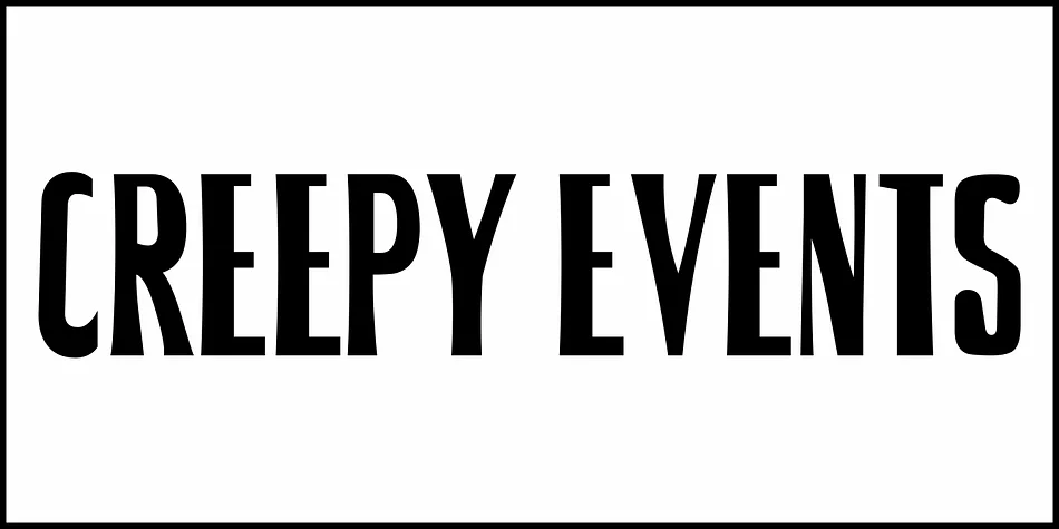CREEPY EVENTS JNL by Jeff Levine Fonts — Display Font — thumbnail 2