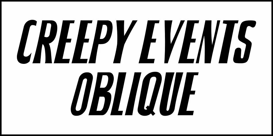 CREEPY EVENTS JNL by Jeff Levine Fonts — Display Font — thumbnail 4