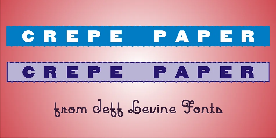 Crepe Paper JNL by Jeff Levine Fonts — Dingbats Font