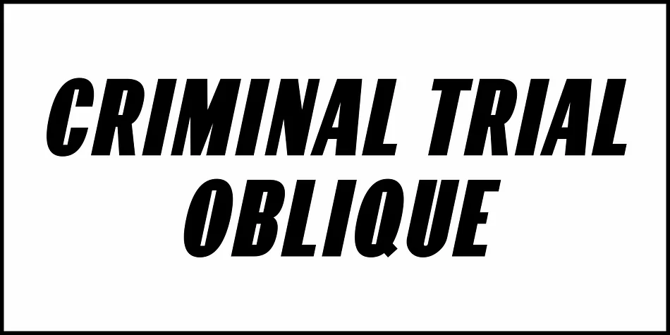 CRIMINAL TRIAL JNL by Jeff Levine Fonts — Display Font — thumbnail 4