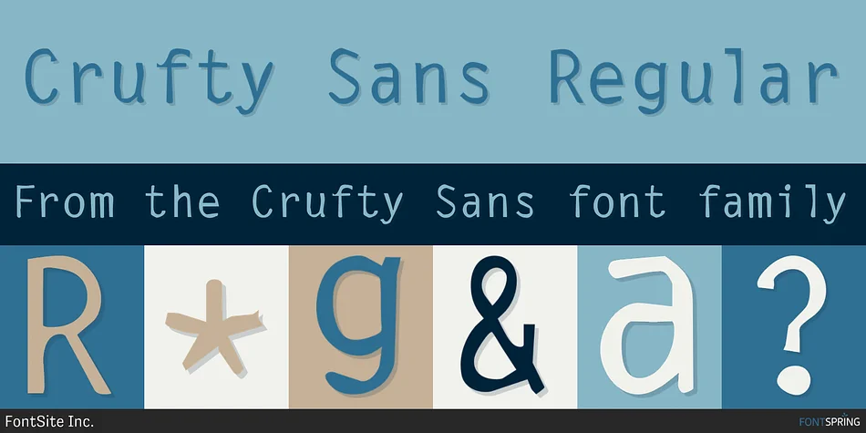 Crufty Sans by FontSite Inc. — Decorative Font