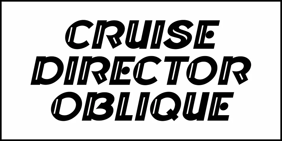 CRUISE DIRECTOR JNL by Jeff Levine Fonts — Decorative Font — thumbnail 4