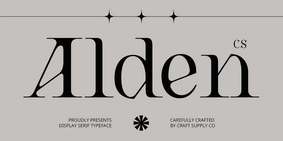 CS Alden by Craft Supply Co. — Decorative Font