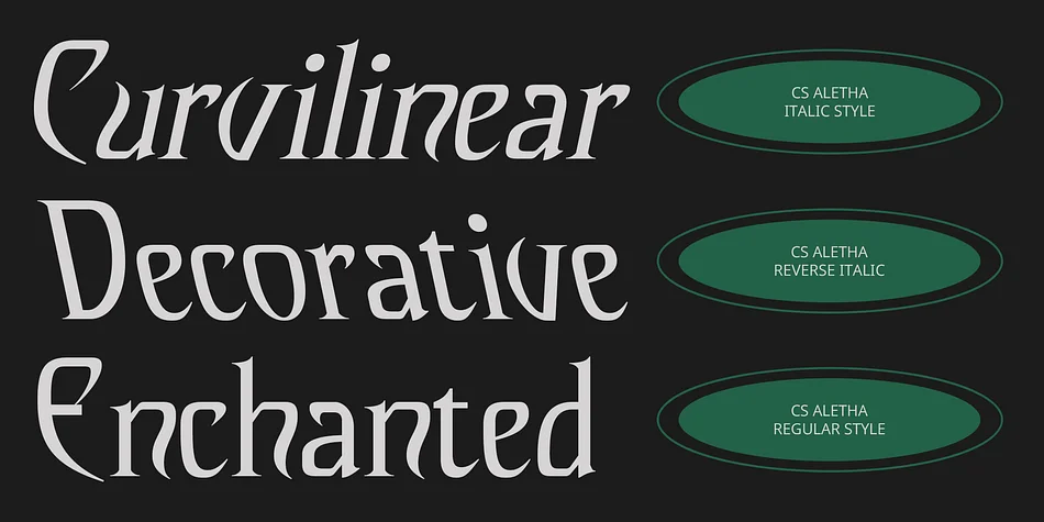 CS Aletha by Craft Supply Co. — Decorative Font — thumbnail 2