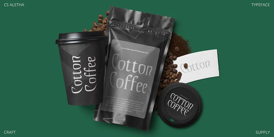 CS Aletha by Craft Supply Co. — Decorative Font — thumbnail 4