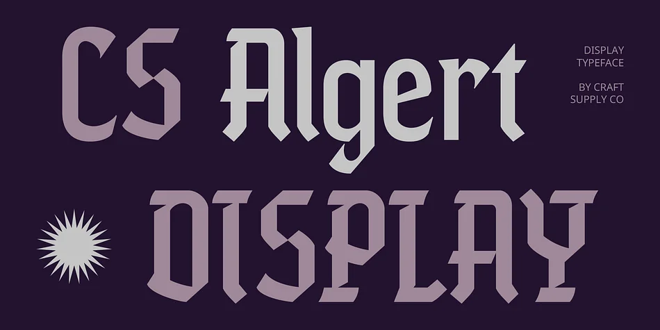CS Algert by Craft Supply Co. — Blackletter Font
