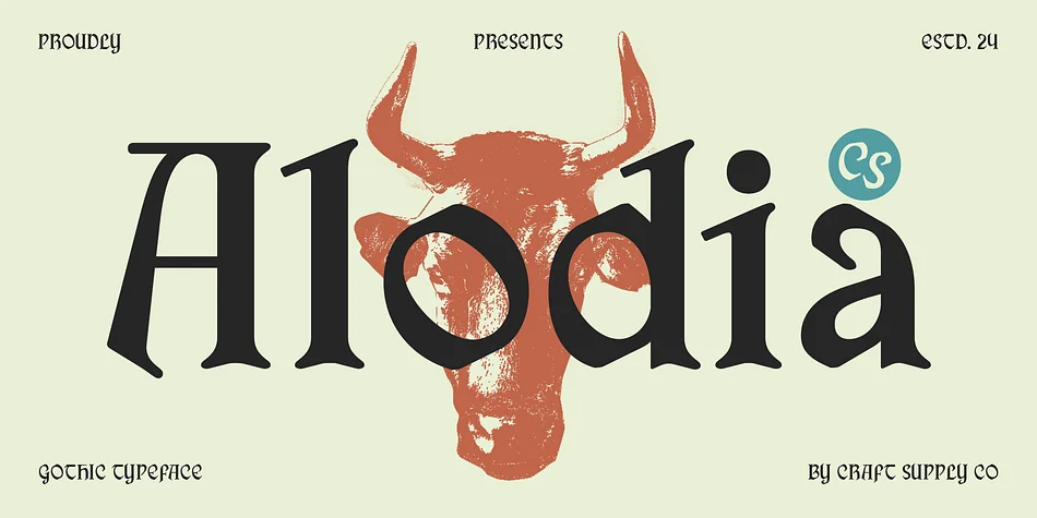 CS Alodia by Craft Supply Co. — Blackletter Font
