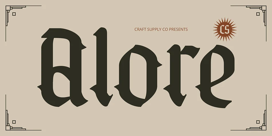 CS Alore by Craft Supply Co. — Blackletter Font