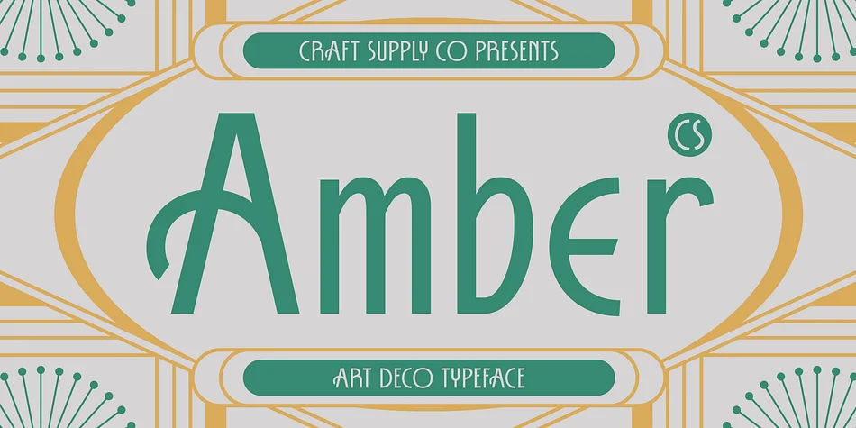 CS Amber by Craft Supply Co. — Decorative Font