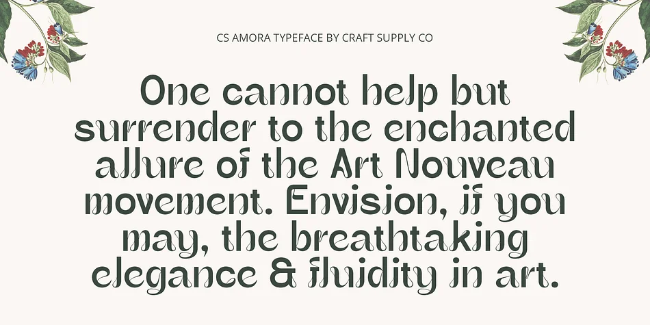 CS Amora by Craft Supply Co. — Display Font — thumbnail 5