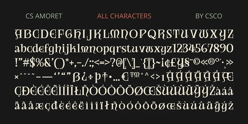 CS Amoret by Craft Supply Co. — Decorative Font — thumbnail 6