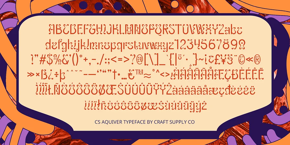 CS Aquiver by Craft Supply Co. — Display Font — thumbnail 6