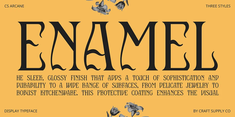 CS Arcane by Craft Supply Co. — Decorative Font — thumbnail 4