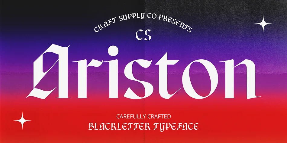 CS Ariston by Craft Supply Co. — Blackletter Font