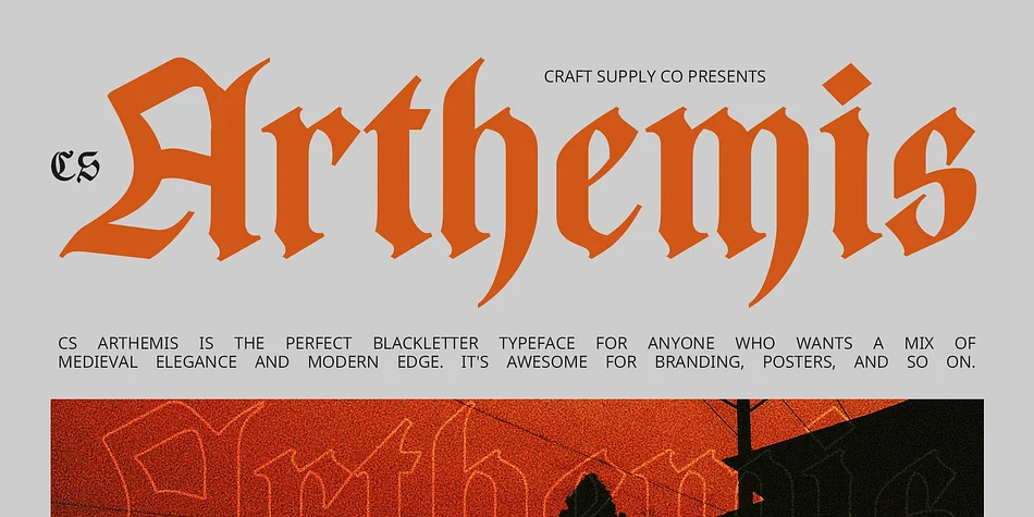 CS Arthemis by Craft Supply Co. — Blackletter Font