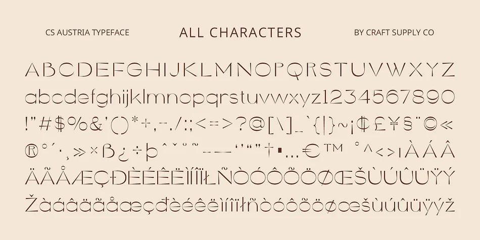 CS Austria by Craft Supply Co. — Display Font — thumbnail 6